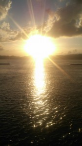 錦江湾の夕日－その２